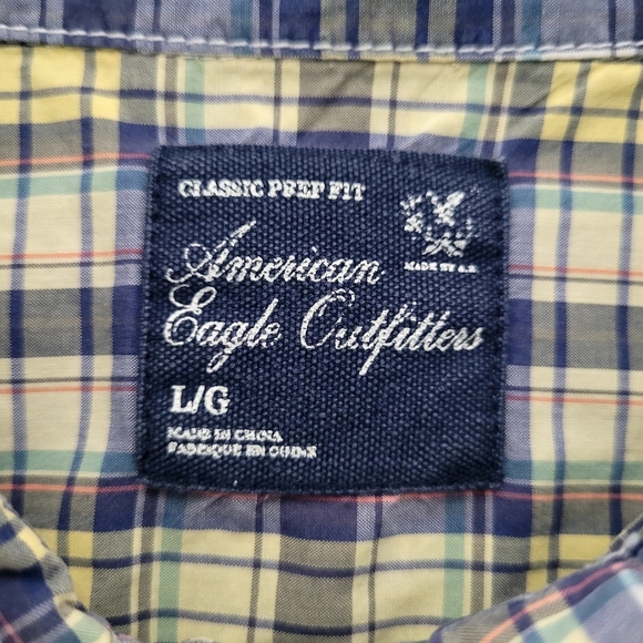 American Eagle Classic Prep Fit Shirt Women Size L - Picture 7 of 7